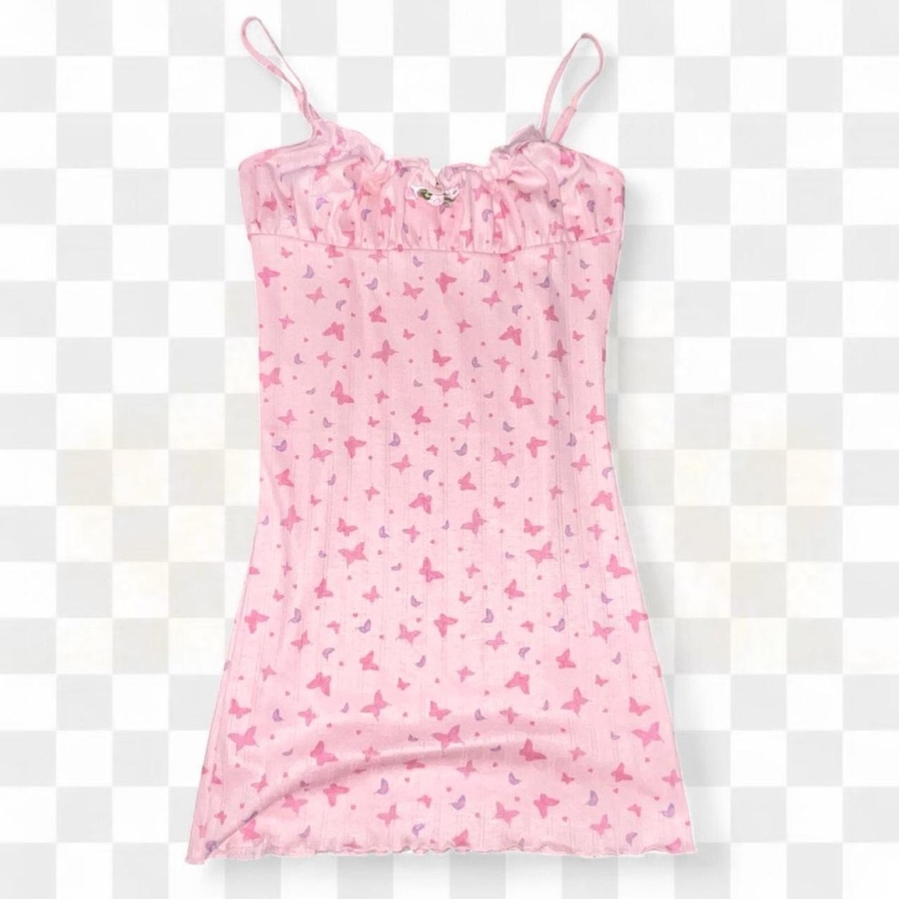 Pink Butterfly mini dress